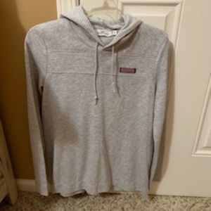 Vineyard Vines Gray Pullover with Hood - Medium